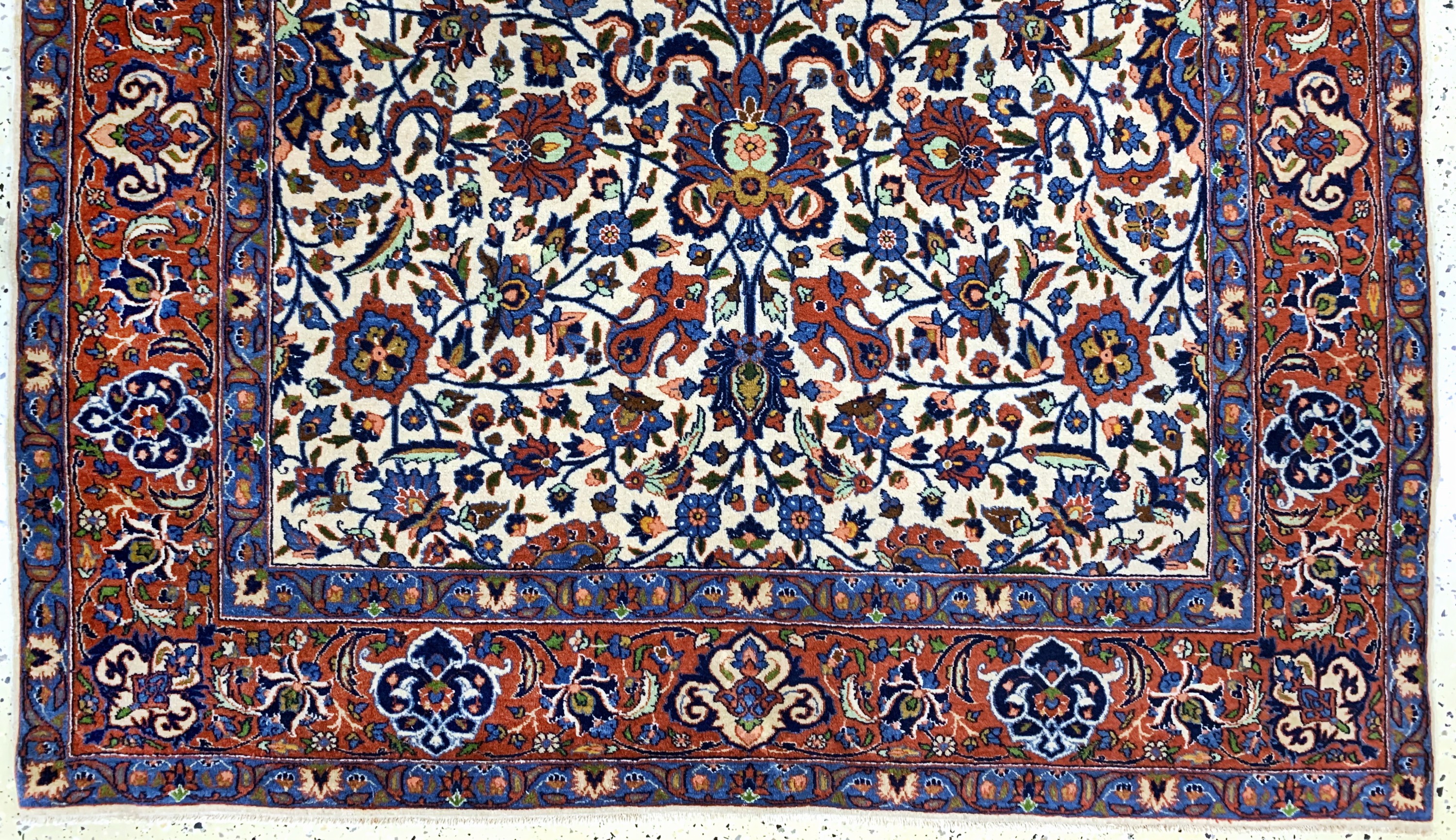 Detail c: Täbriz fein alt, Persien, Anfang 20.Jhd, Wolle auf Baumwolle, ca. 250 x 150 cm, EHZ: 2,(fachkundig gereinigt)