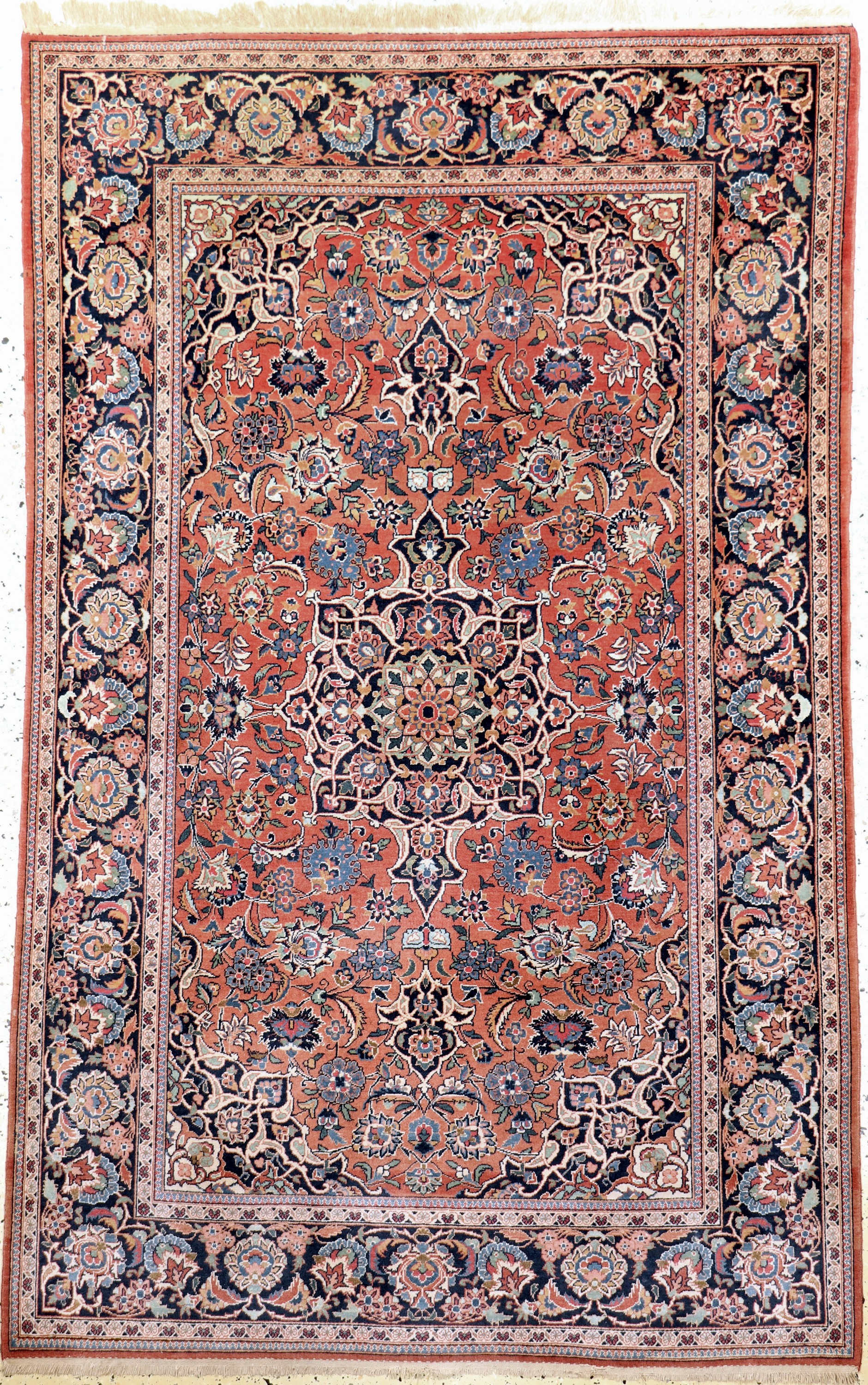 Keschan Kork fein, Persien, Anfang 20.Jhd, Korkwolle auf Baumwolle, ca. 210 x 134 cm, EHZ: 2
