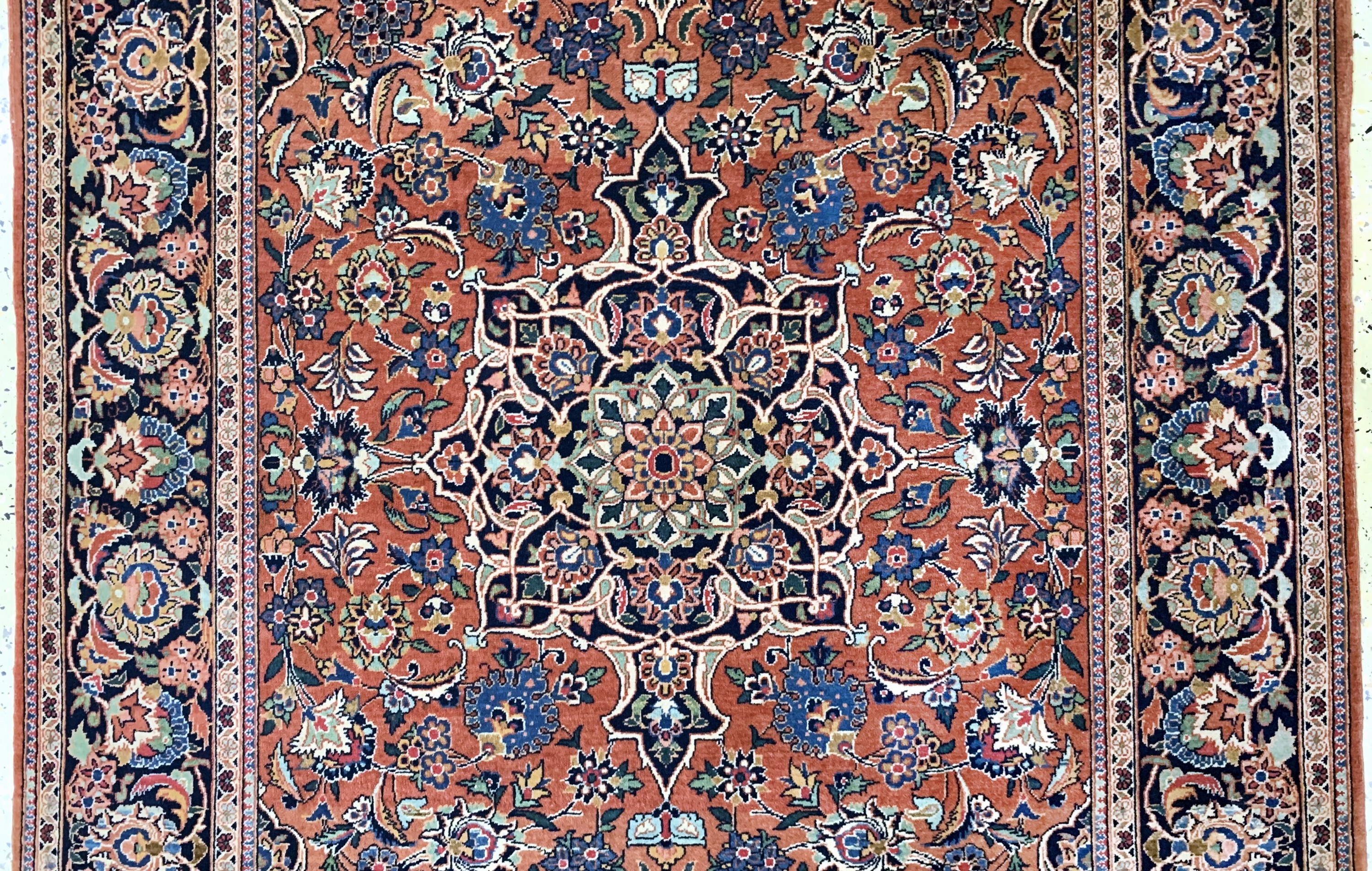 Detail b: Keschan Kork fein, Persien, Anfang 20.Jhd, Korkwolle auf Baumwolle, ca. 210 x 134 cm, EHZ: 2