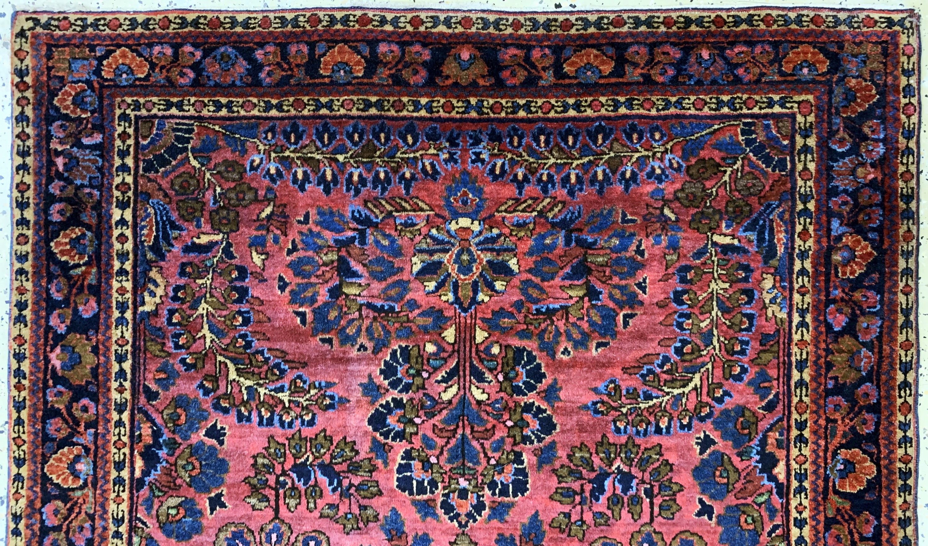 Detail a: Us Re-Import Sarogh, Persien, um 1900, Wolle auf Baumwolle, ca. 152 x 102 cm, EHZ: 1-2, (fachkundig gereinigt)