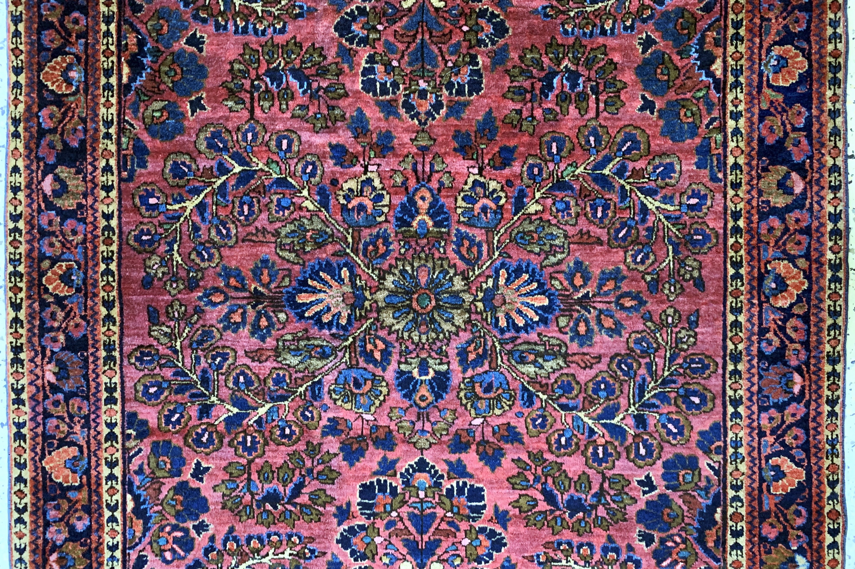 Detail b: Us Re-Import Sarogh, Persien, um 1900, Wolle auf Baumwolle, ca. 152 x 102 cm, EHZ: 1-2, (fachkundig gereinigt)