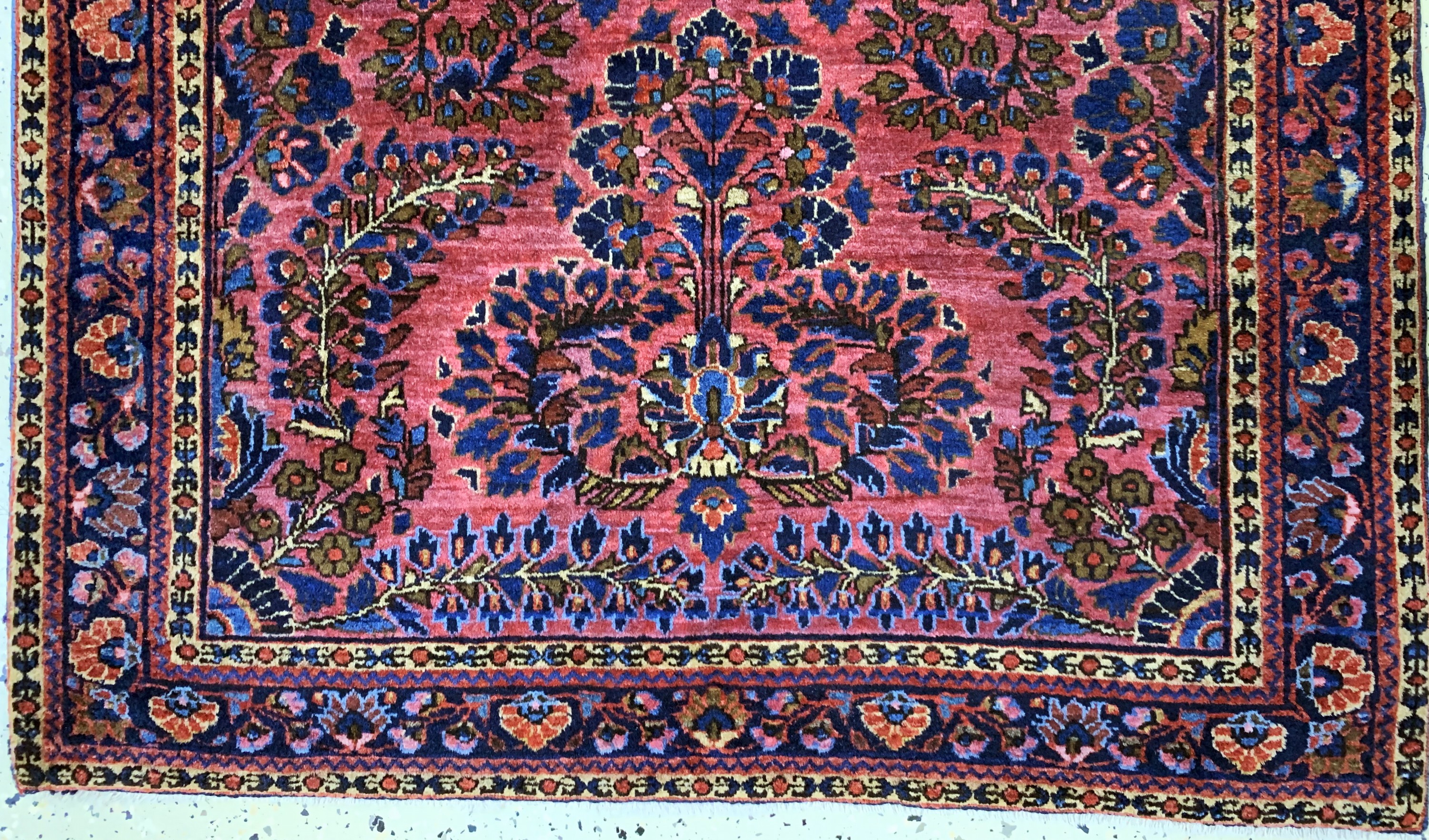 Detail c: Us Re-Import Sarogh, Persien, um 1900, Wolle auf Baumwolle, ca. 152 x 102 cm, EHZ: 1-2, (fachkundig gereinigt)