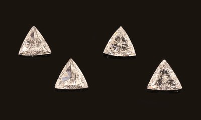Image 26961017 - Lot 4 lose Diamanten, facett. Triangeln zus. ca. 1.33 ct feines Weiß-Weiß/si ...