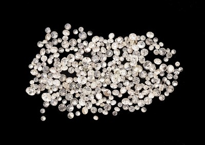 Image Lot lose Brillanten zus. ca. 13.08 ct Weiß- get.Weiß-light Brown-Yellow/p, ...