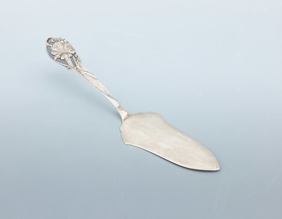 Image Tortenheber, um 1900, 800er Silber, schönerJugendstil-Entwurf, L. ca. 25 cm, ca. ...