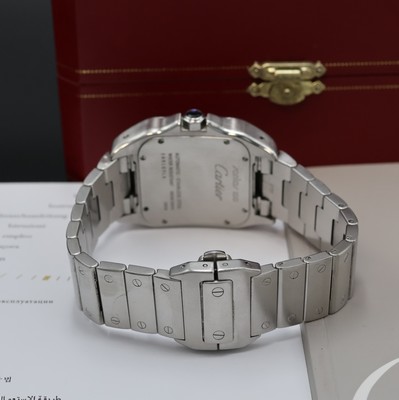 26961043b - CARTIER Armbanduhr Santos 100 Referenz 2656, Automatik, Edelstahlgeh. inkl. Gliederband ...