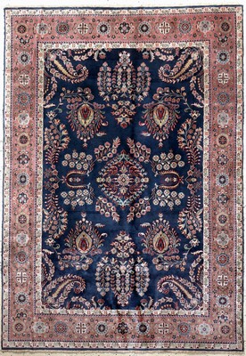Image Sarogh Mohajeran Kork fein, Indien, Ende 20.Jhd, Korkwolle auf Baumwolle, ca. 243 x ...