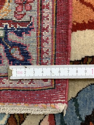 26961081g - Keschan fein alt Persien, "Moses Geschichte", Anfang 20.Jhd, Wolle auf ...