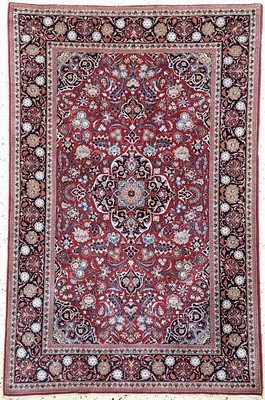 Image Teheran Kork fein, Persien, Anfang 20.Jhd, Korkwolle auf Baumwolle, ca. 200 x 133 cm, ...