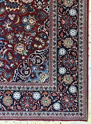 26961082a - Teheran Kork fein, Persien, Anfang 20.Jhd, Korkwolle auf Baumwolle, ca. 200 x 133 cm, ...