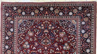 26961082c - Teheran Kork fein, Persien, Anfang 20.Jhd, Korkwolle auf Baumwolle, ca. 200 x 133 cm, ...