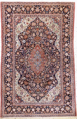 Image Keschan Kork fein, Persien, Anfang 20.Jhd, Korkwolle auf Baumwolle, ca. 200 x 133 cm, ...