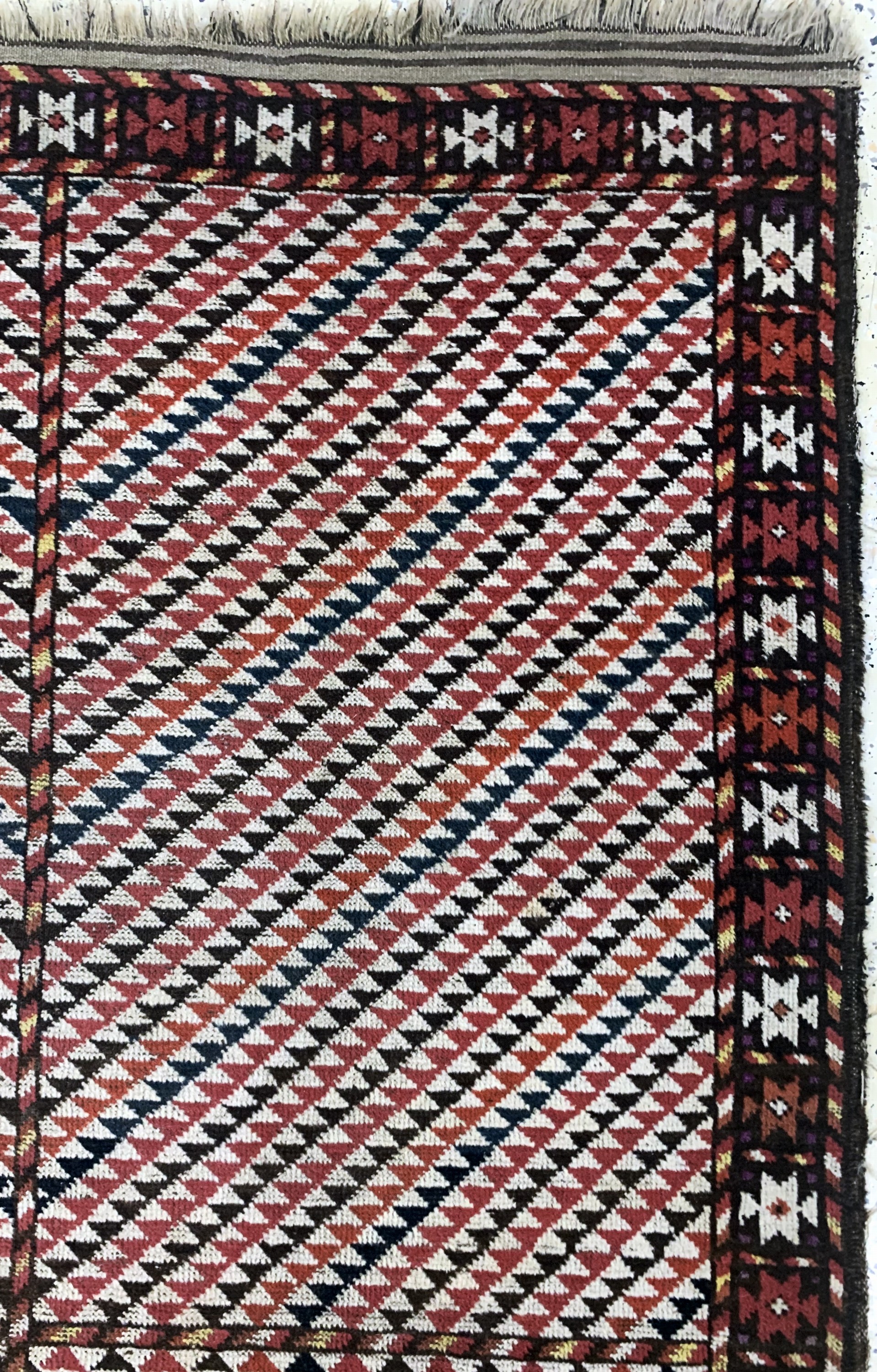 Detail d: Ersari antik, Turkmenistan, um 1900, Wolle auf Wolle, ca. 205 x 133 cm, EHZ: 3