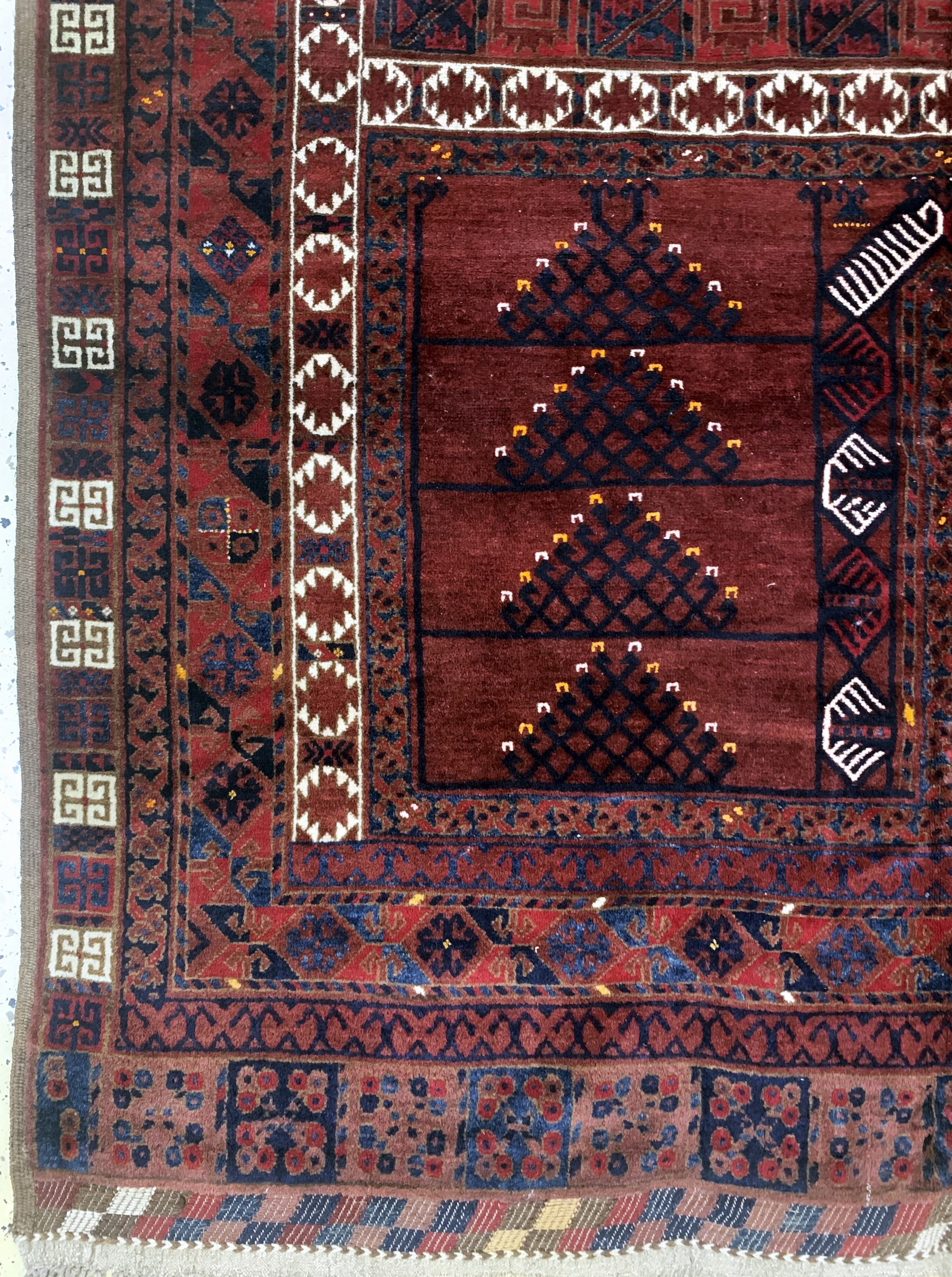 Detail b: Ersari"Engsi", Afghanistan, Anfang 20.Jhd, Wolle auf Wolle, ca. 220 x 180 cm, EHZ: 2