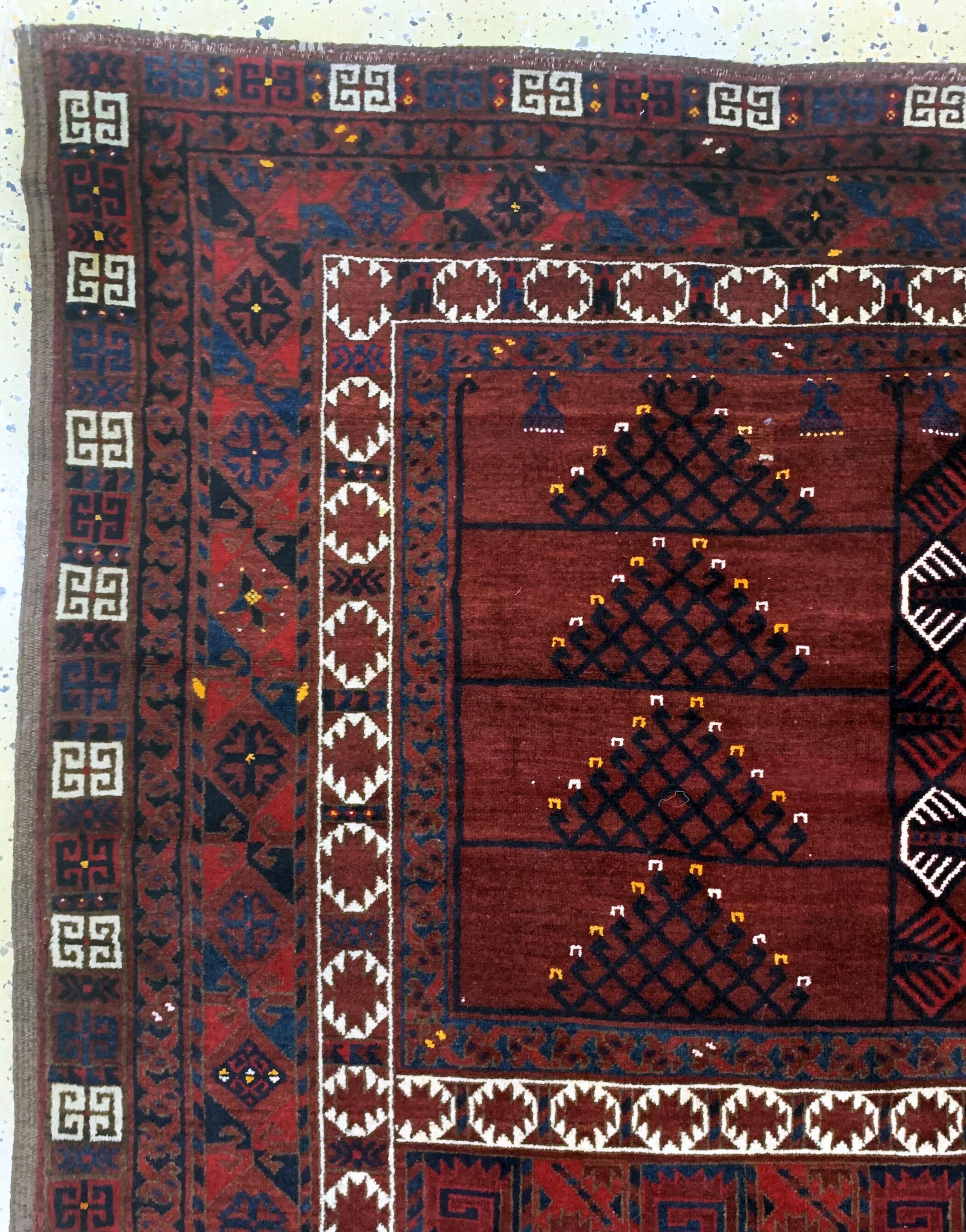 Detail c: Ersari"Engsi", Afghanistan, Anfang 20.Jhd, Wolle auf Wolle, ca. 220 x 180 cm, EHZ: 2