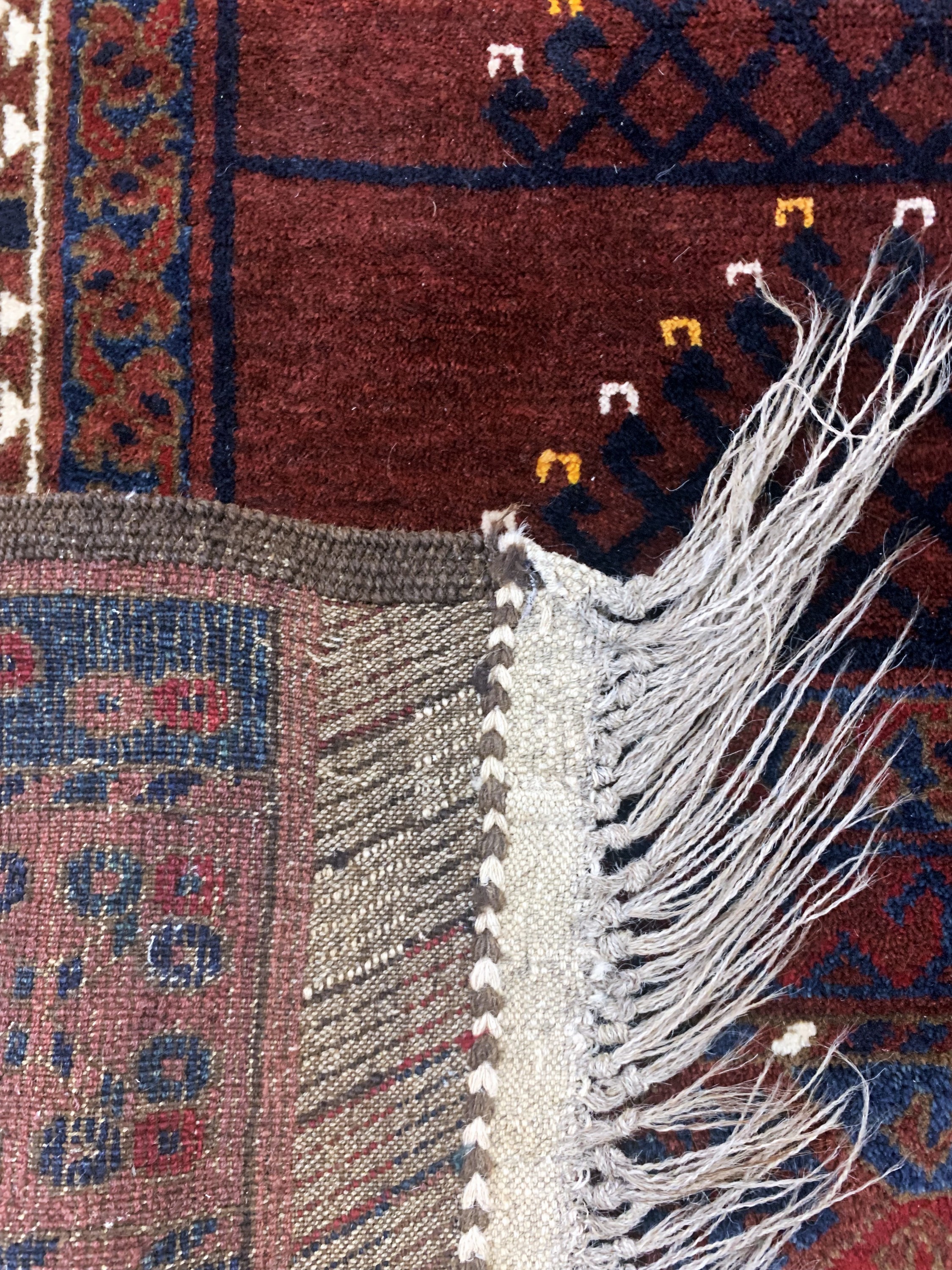 Detail f: Ersari"Engsi", Afghanistan, Anfang 20.Jhd, Wolle auf Wolle, ca. 220 x 180 cm, EHZ: 2