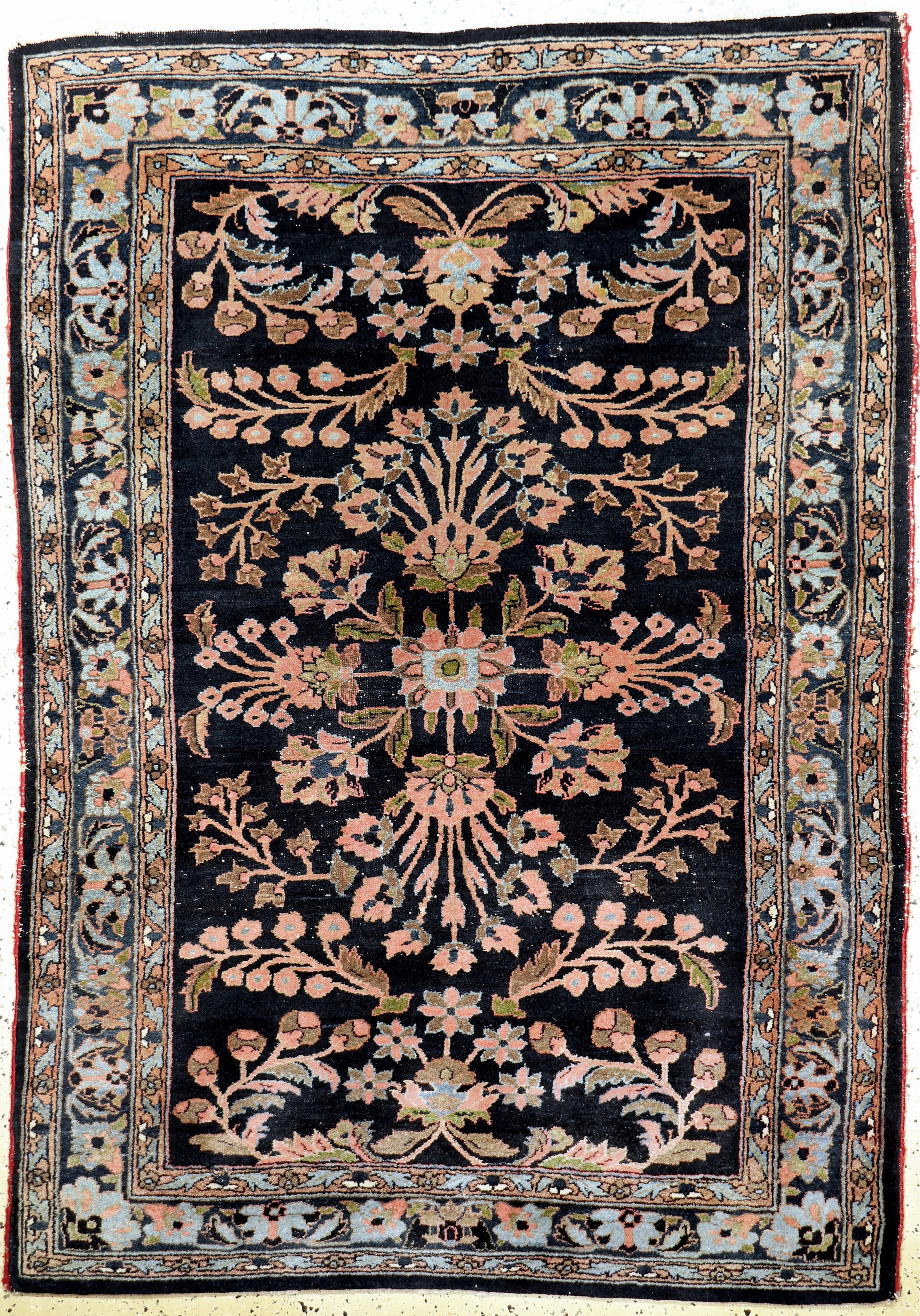 Bidjar antik, Persien, um 1900, Wolle auf Baumwolle, ca. 214 x 152 cm, EHZ: 2-3, (restauriert)