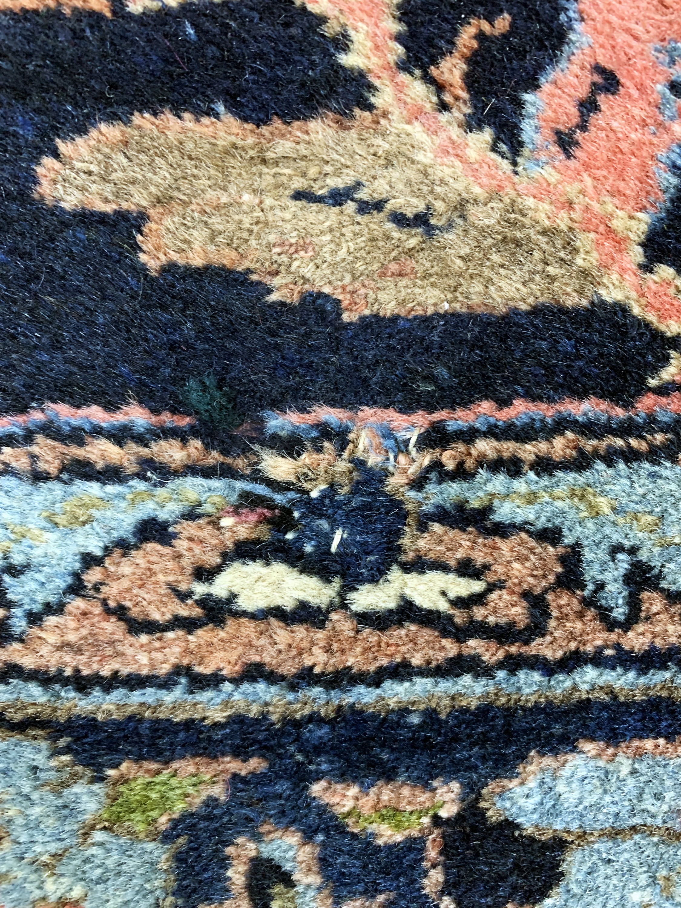 Detail f: Bidjar antik, Persien, um 1900, Wolle auf Baumwolle, ca. 214 x 152 cm, EHZ: 2-3, (restauriert)