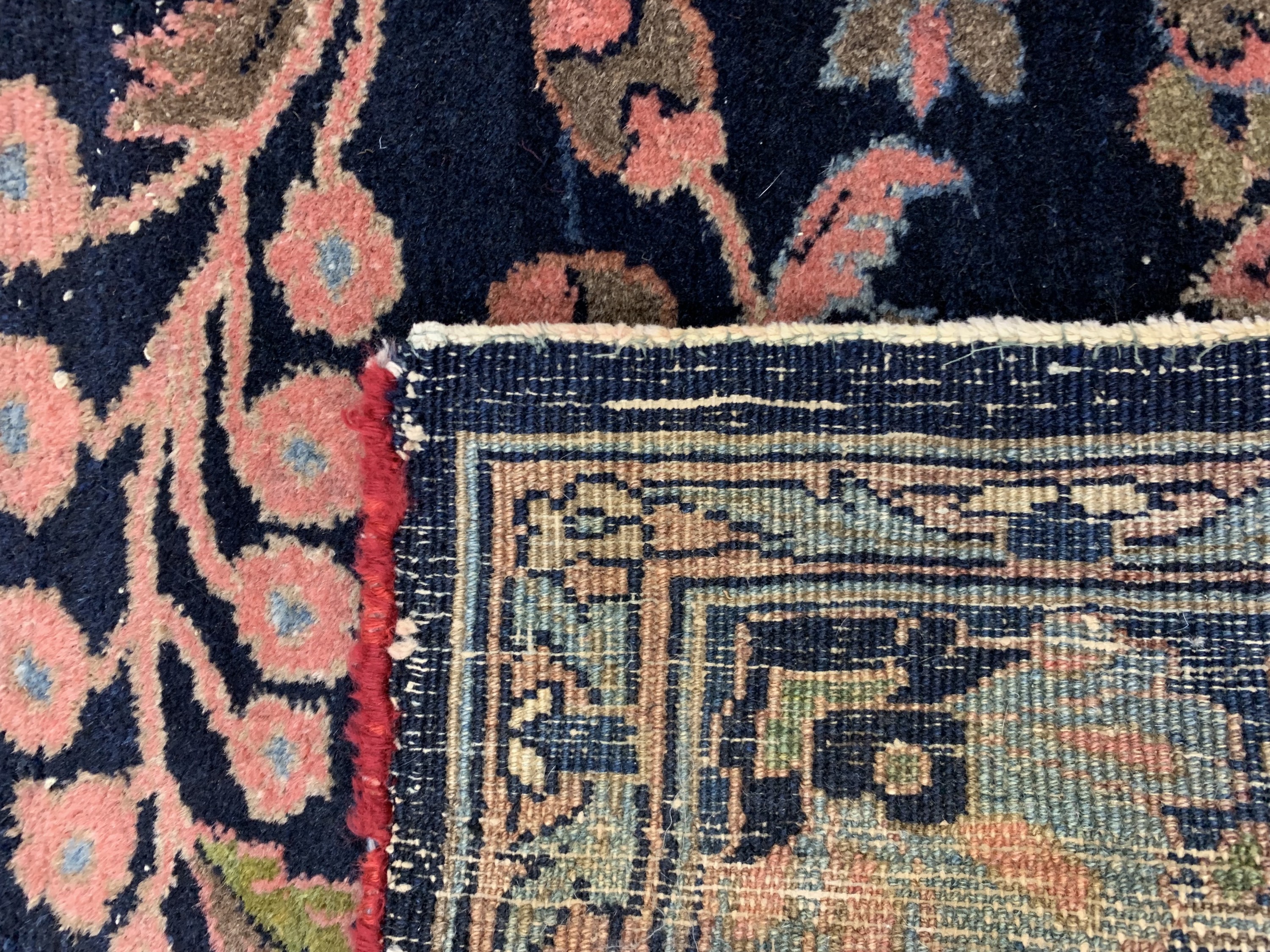Detail g: Bidjar antik, Persien, um 1900, Wolle auf Baumwolle, ca. 214 x 152 cm, EHZ: 2-3, (restauriert)