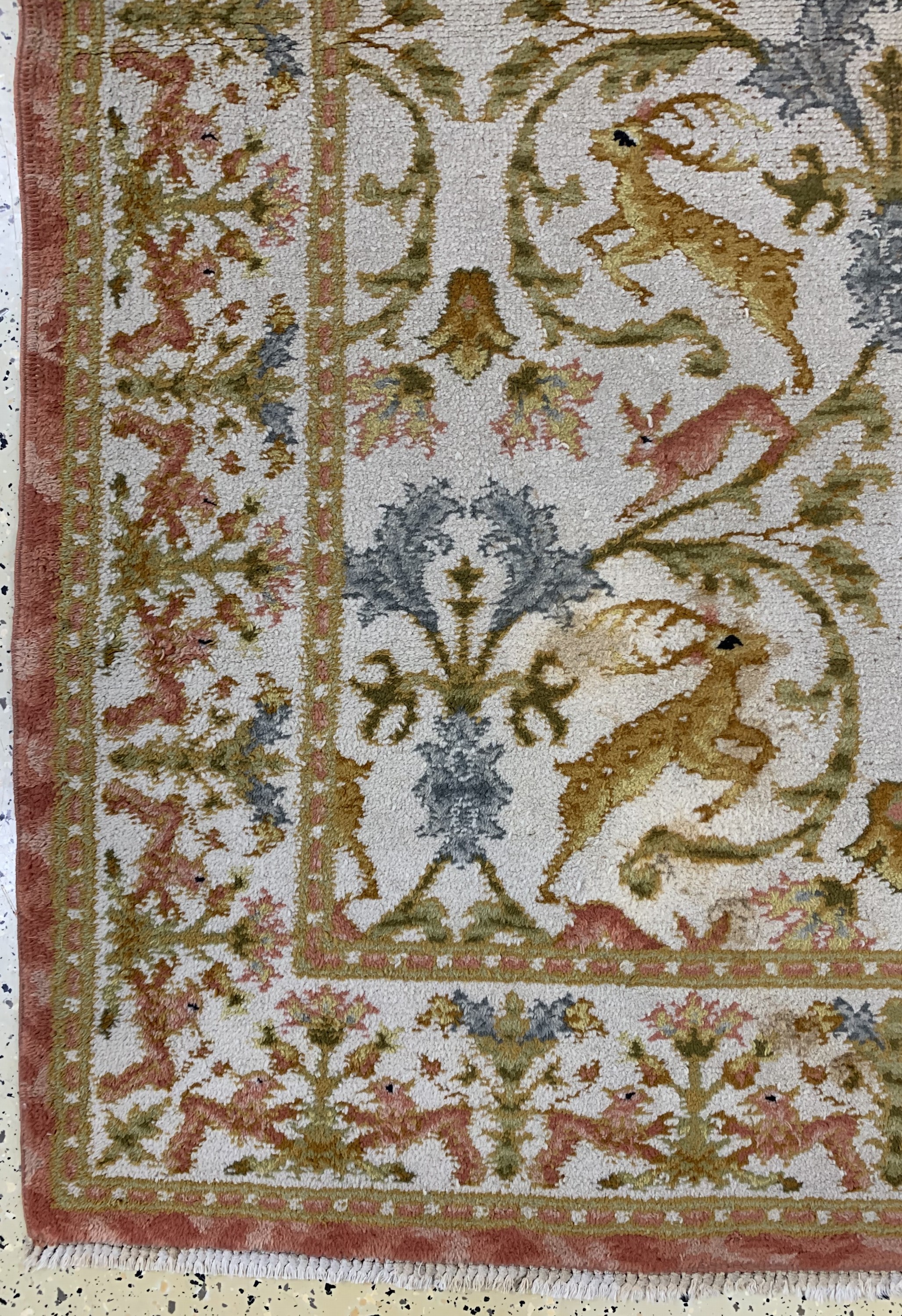 Detail b: Uschak alt, Türkei, Anfang 20.Jhd, Wolle auf Baumwolle, ca. 200 x 140 cm, EHZ: 2