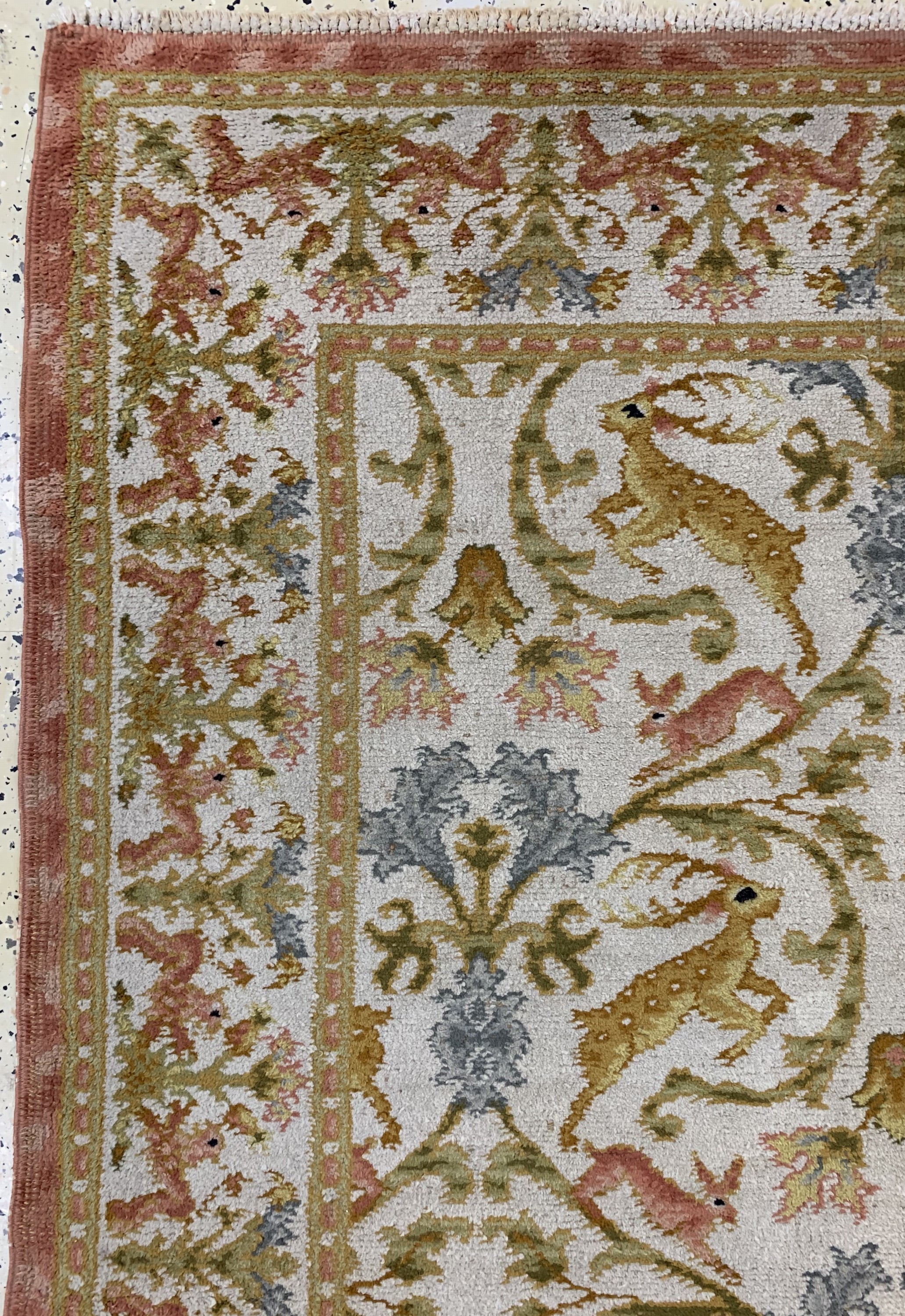 Detail c: Uschak alt, Türkei, Anfang 20.Jhd, Wolle auf Baumwolle, ca. 200 x 140 cm, EHZ: 2