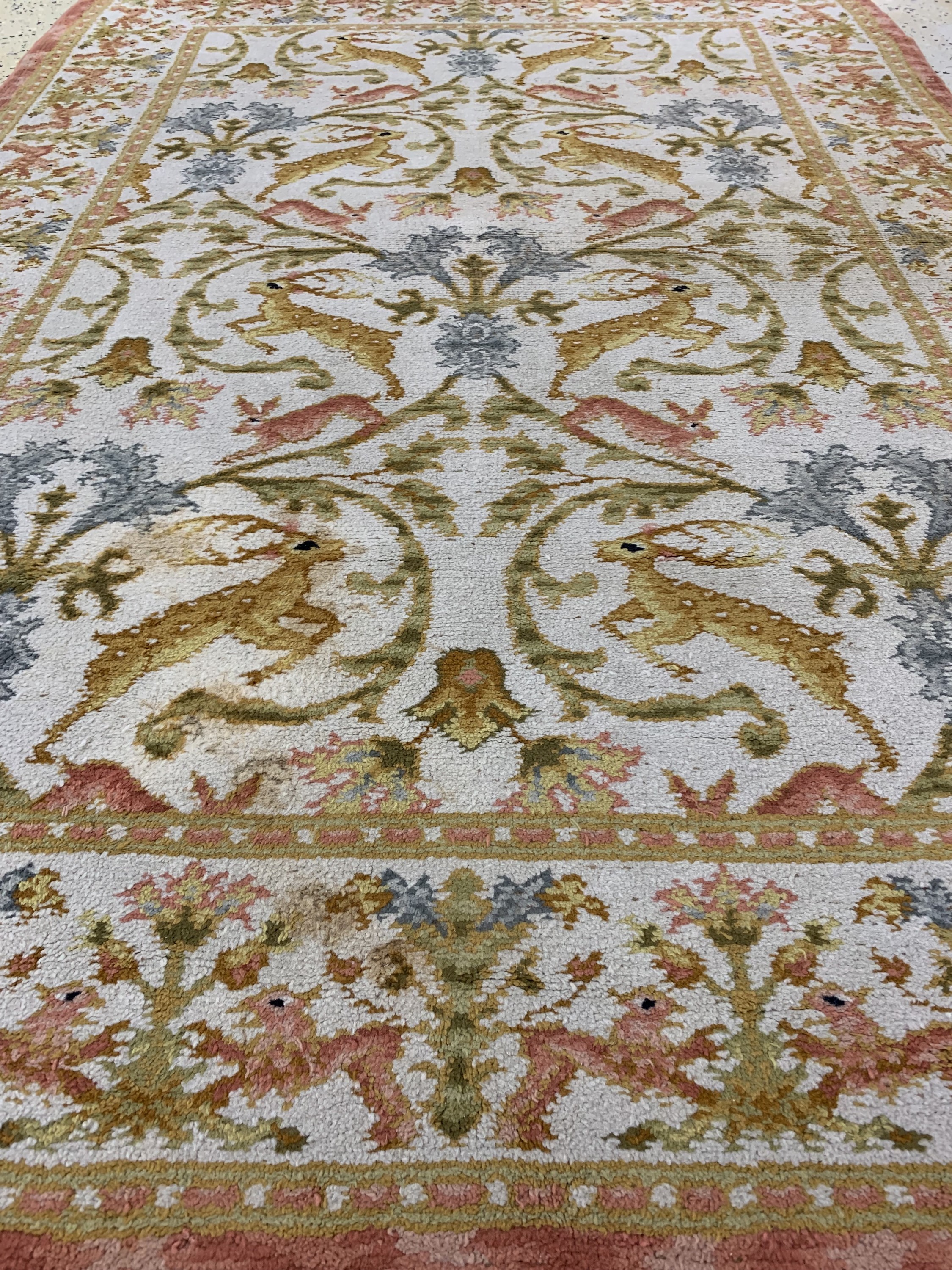Detail f: Uschak alt, Türkei, Anfang 20.Jhd, Wolle auf Baumwolle, ca. 200 x 140 cm, EHZ: 2