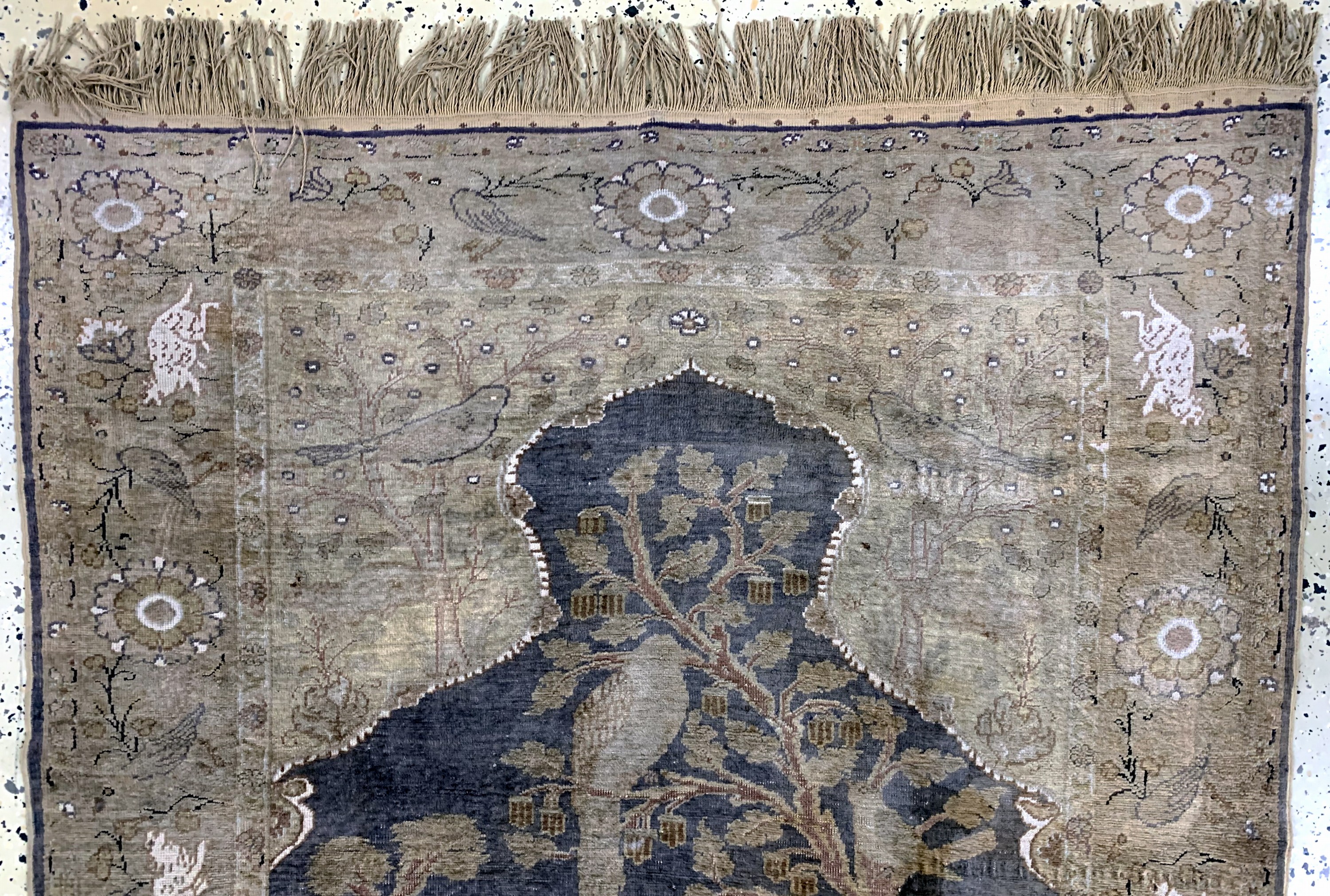 Detail d: Kayseri Flosch antik, Türkei, um 1900, merzerisierte Baumwolle, ca. 165 x 122 cm, EHZ: 2-3