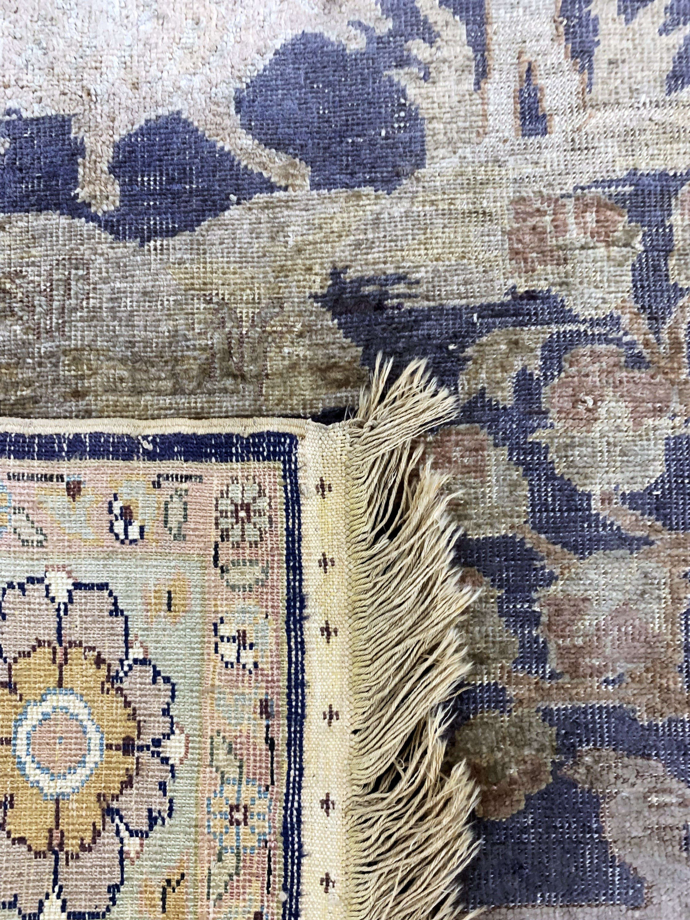 Detail g: Kayseri Flosch antik, Türkei, um 1900, merzerisierte Baumwolle, ca. 165 x 122 cm, EHZ: 2-3