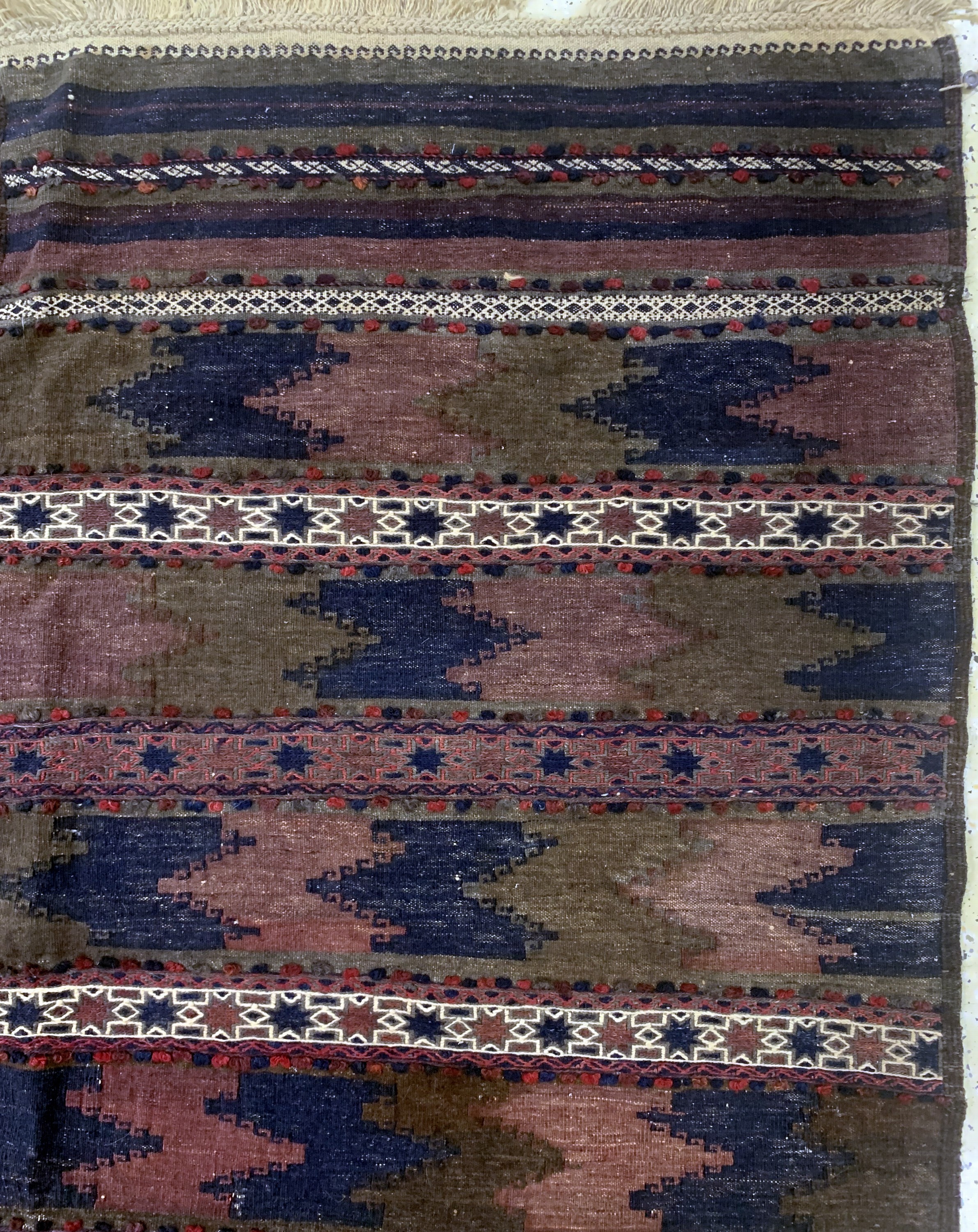 Detail f: Belutsch Sumakh antik, Persien, um 1900, Wolle auf Wolle, ca. 280 x 175 cm, EHZ: 2-3(2 Bahnig)