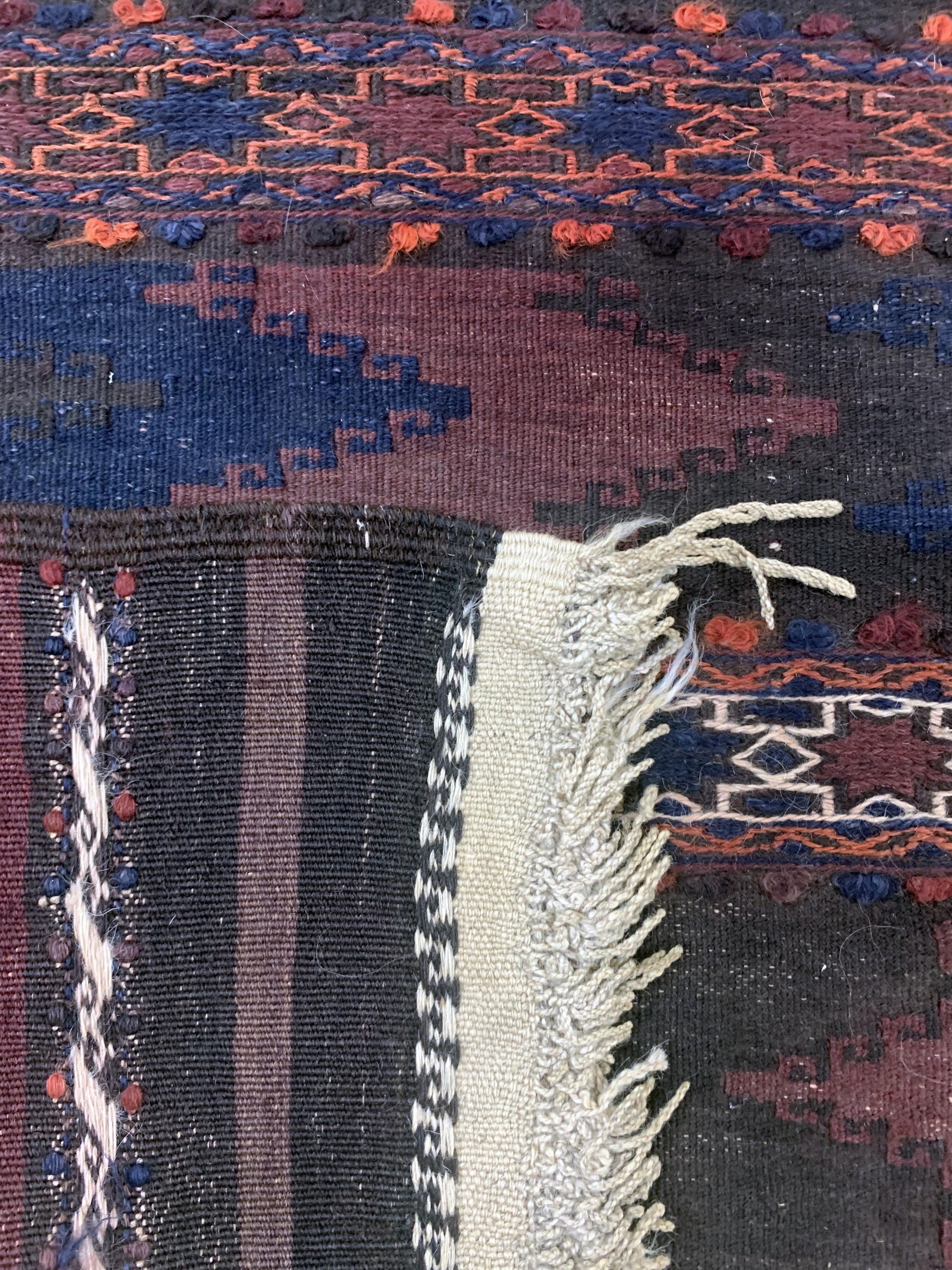 Detail h: Belutsch Sumakh antik, Persien, um 1900, Wolle auf Wolle, ca. 280 x 175 cm, EHZ: 2-3(2 Bahnig)