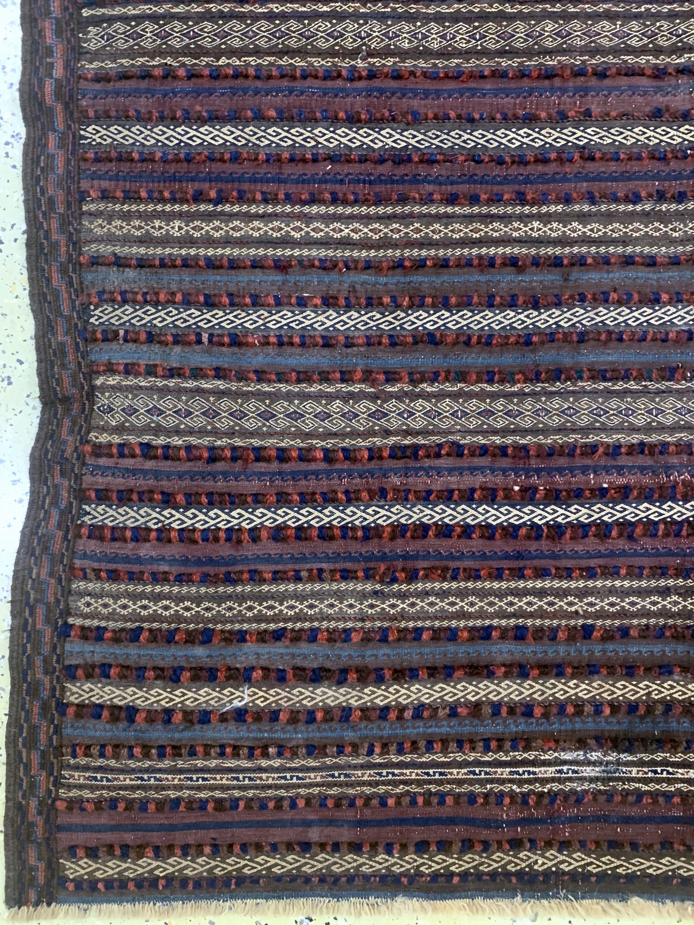 Detail b: Belutsch Sumakh antik, Persien, um 1900, Wolle auf Wolle, ca. 295 x 165 cm, EHZ: 2(2 Bahnig)
