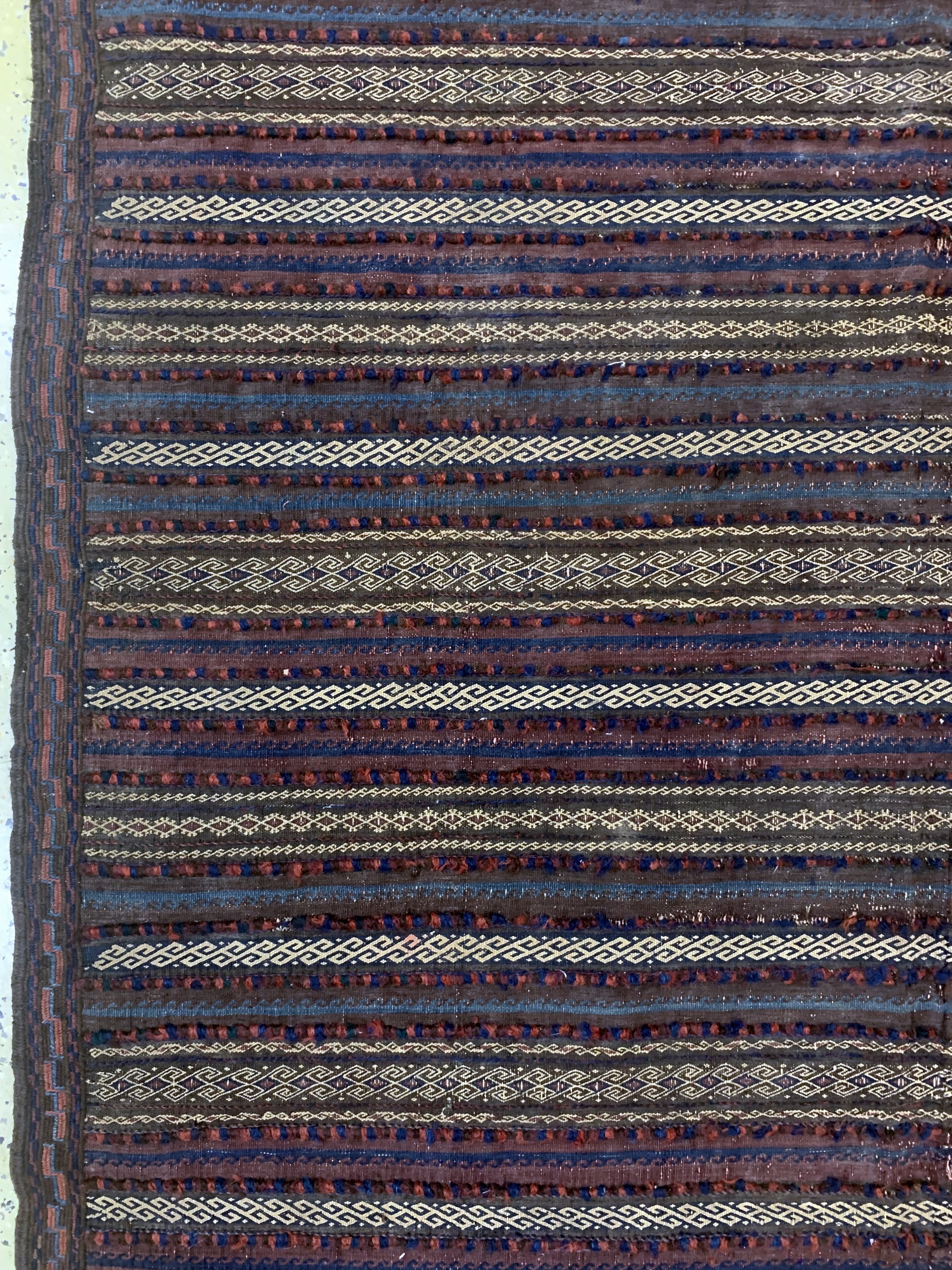 Detail c: Belutsch Sumakh antik, Persien, um 1900, Wolle auf Wolle, ca. 295 x 165 cm, EHZ: 2(2 Bahnig)