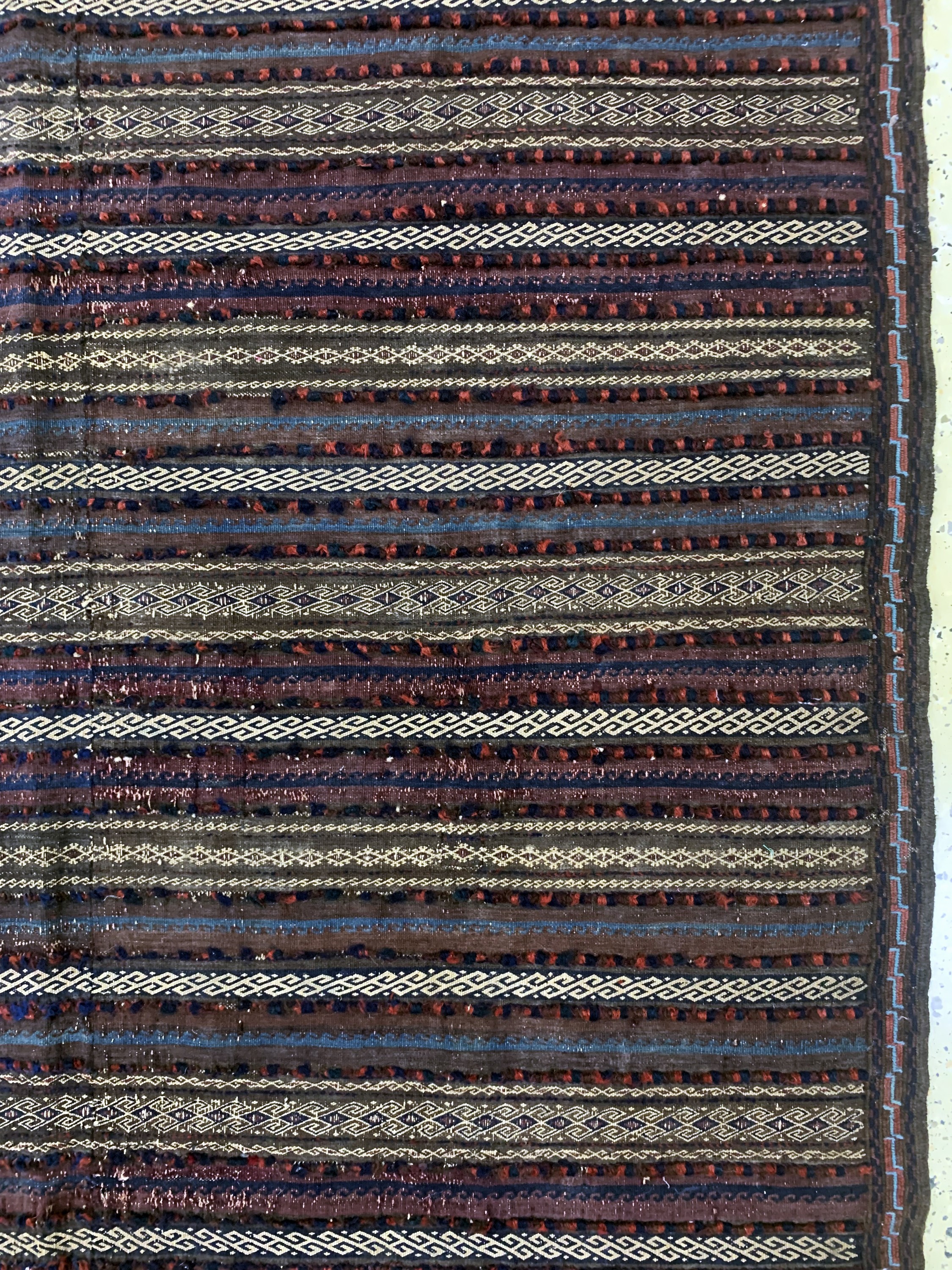 Detail d: Belutsch Sumakh antik, Persien, um 1900, Wolle auf Wolle, ca. 295 x 165 cm, EHZ: 2(2 Bahnig)