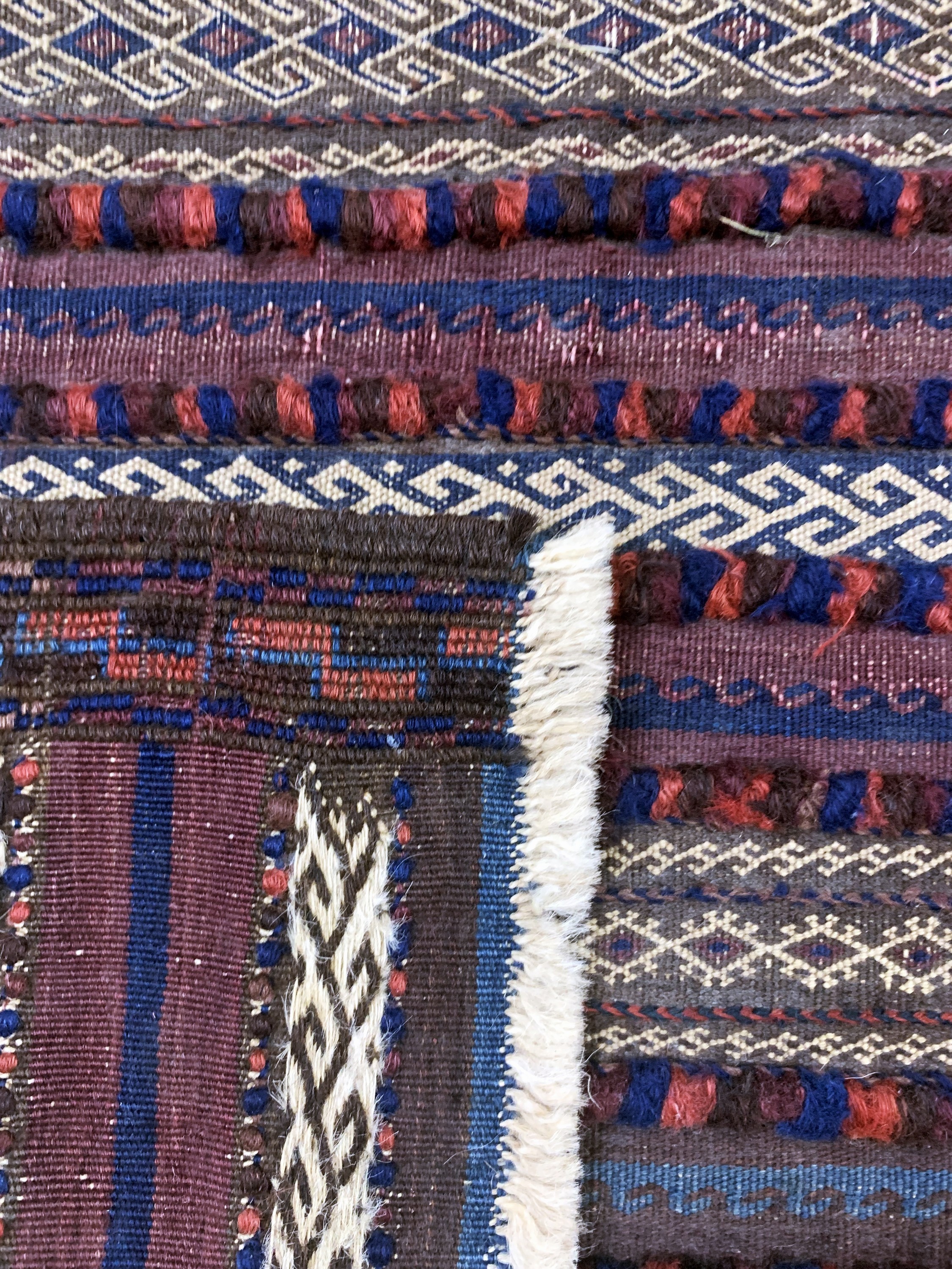 Detail h: Belutsch Sumakh antik, Persien, um 1900, Wolle auf Wolle, ca. 295 x 165 cm, EHZ: 2(2 Bahnig)