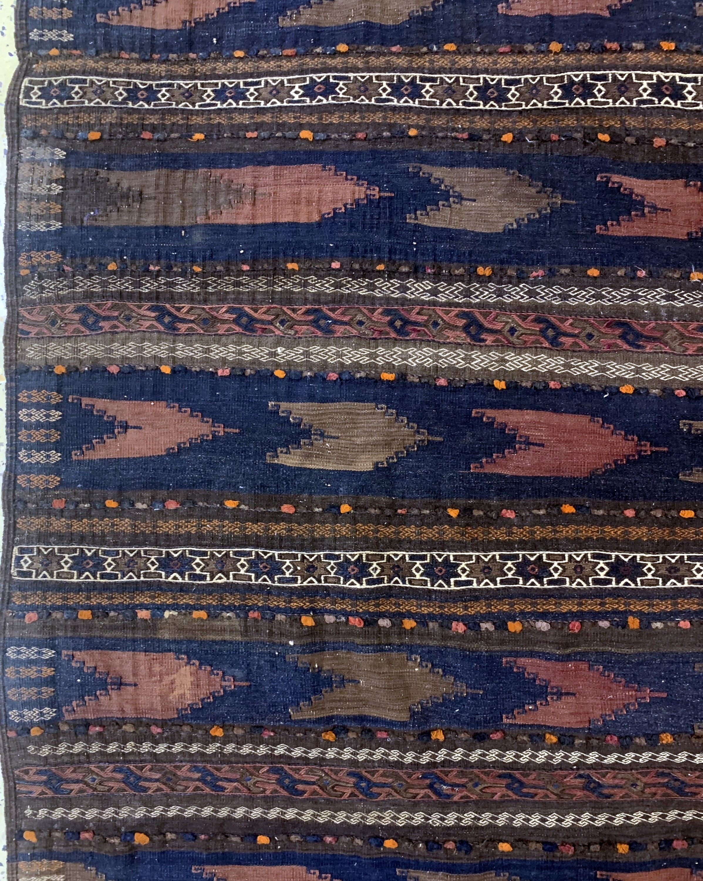 Detail c: Belutsch Sumakh antik, Persien, um 1900, Wolle auf Wolle, ca. 300 x 200 cm, EHZ: 2(2 Bahnig)