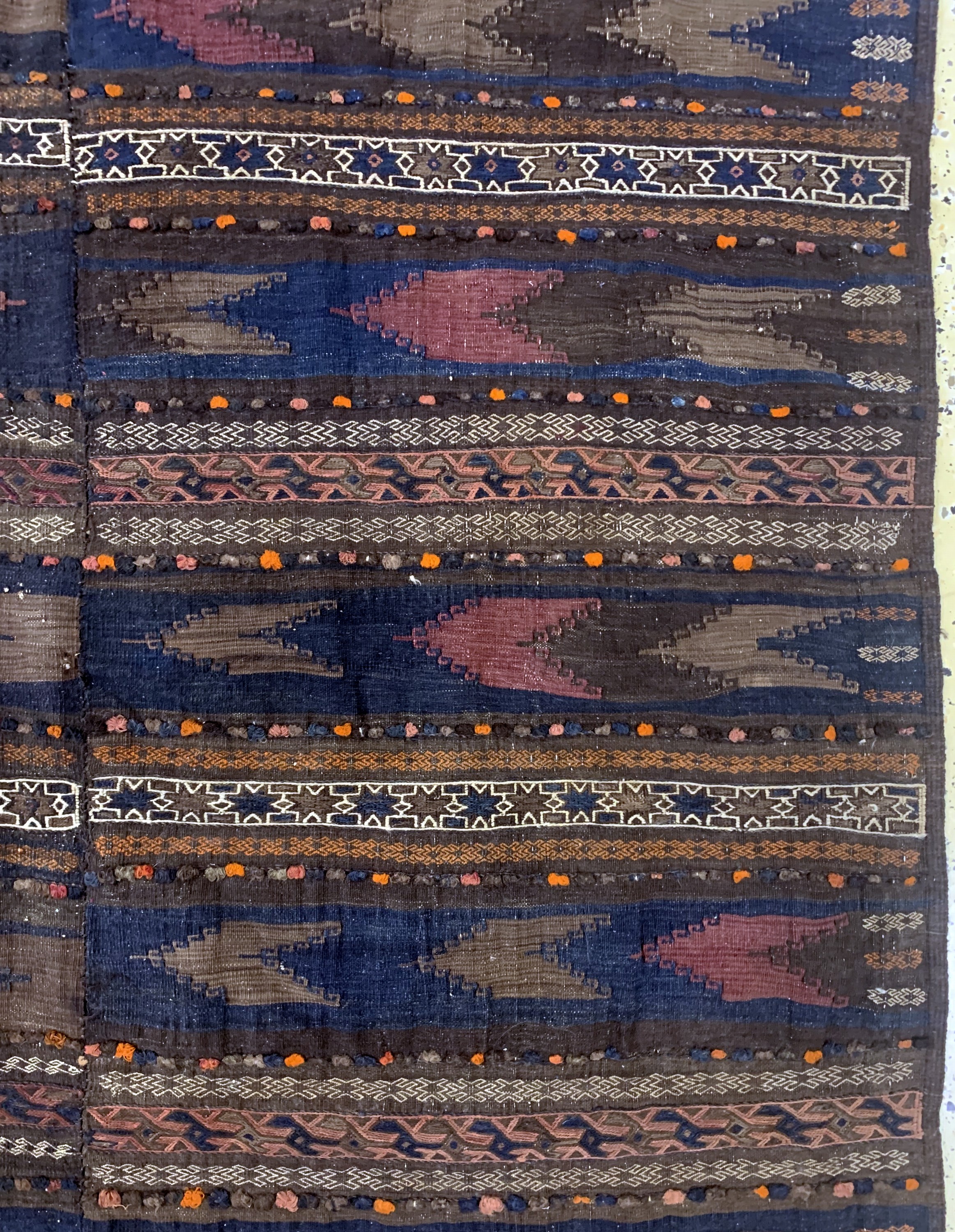 Detail d: Belutsch Sumakh antik, Persien, um 1900, Wolle auf Wolle, ca. 300 x 200 cm, EHZ: 2(2 Bahnig)