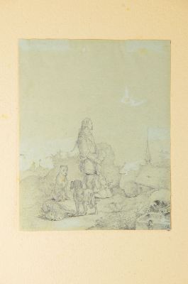 26961454k - Meno Mühlig, 1823 Eibenstock-1873 Dresden, 3 Bleistiftzeichnungen, 1x ...