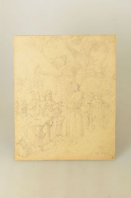 26961454n - Meno Mühlig, 1823 Eibenstock-1873 Dresden, 3 Bleistiftzeichnungen, 1x ...