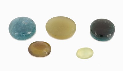 26961461a - Lot lose Turmaline, zus. ca. 144.39 ct, Cabochons in versch. Größen, Formen ...