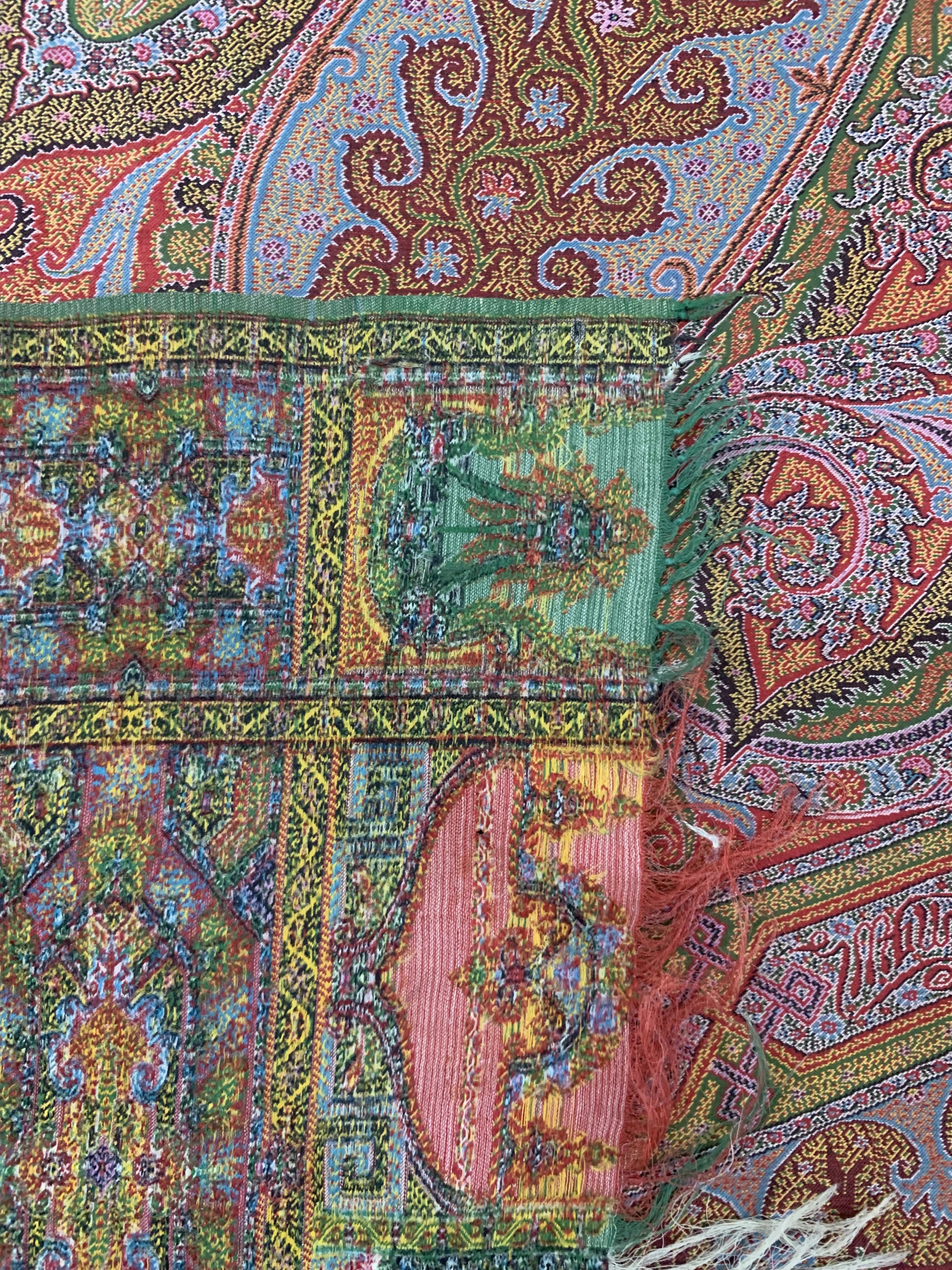 Detail j: Wandbehang , signiert, Indien, , Baumwoll-Stickerei, ca. 355 x 165 cm, EHZ: 2