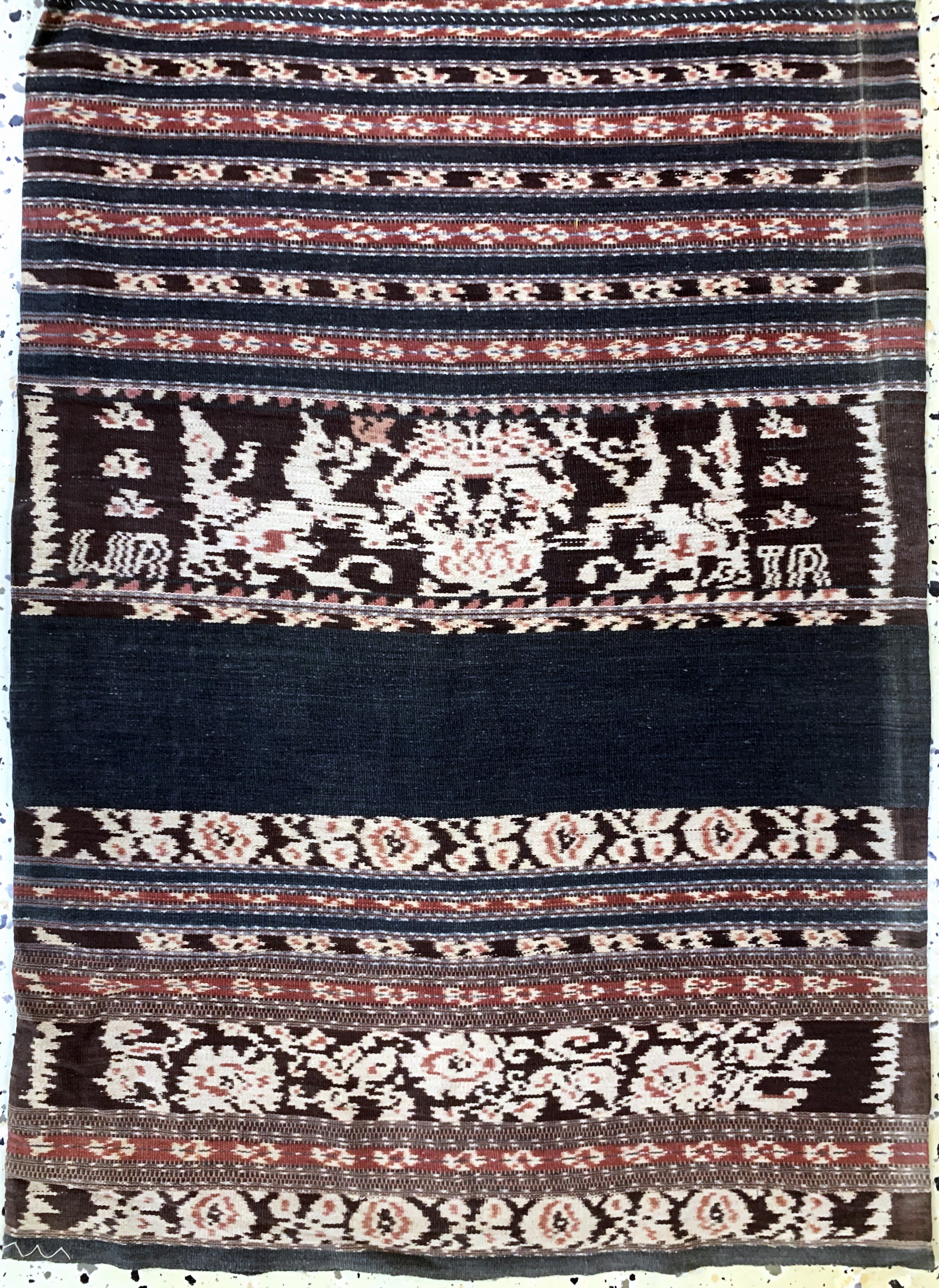 Detail d: Tubular Kleid(traditionlle Kleidung), Sumba, Indonesien, Mitte 20.Jhd, Baumwolle gewebt, ca. 168 x 60 cm, EHZ: 2