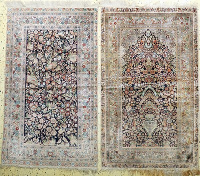 Image 1 paar Seiden Hereke fein, China, Mitte 20.Jhd, reine Naturseide, ca. 153 x 93 cm, EHZ: ...