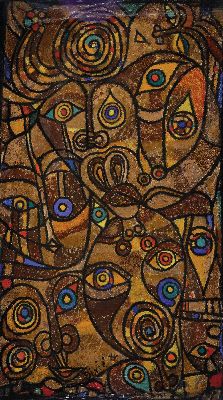 Image 26961595 - Dickson "Dixie" Machina, geb. 1969 Kenia, "Gathering", 2024, ...