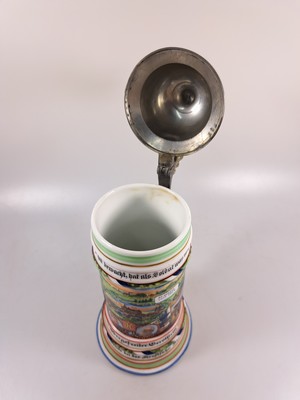 26961820g - Reservistenkrug Commando der Kraftfahrt -Abteilung Metz 1909/11, Porzellan, umlaufend ...