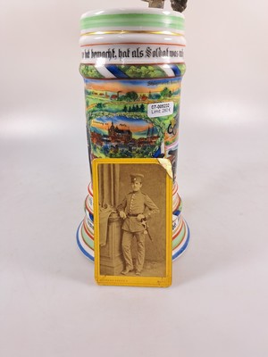 26961820h - Reservistenkrug Commando der Kraftfahrt -Abteilung Metz 1909/11, Porzellan, umlaufend ...