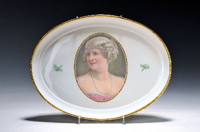 Image 26961860 - Zierschale als Hochzeitsgeschenk, KPM Berlin, Mitte 20.Jh., Porzellan, Goldrand, ...