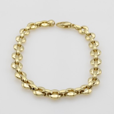 Image 26962237 - Gliederarmband, GG 750/000, Karabinerschl., L. ca. 19 cm
