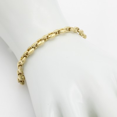 26962237a - Gliederarmband, GG 750/000, Karabinerschl., L. ca. 19 cm