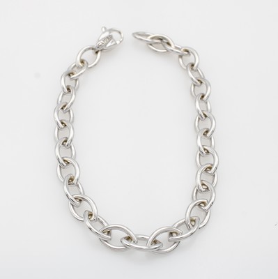Image 26962414 - Gliederarmband, WG 750/000, navettef. Glieder, Karabinerschl., L. ca. 19.5 cm