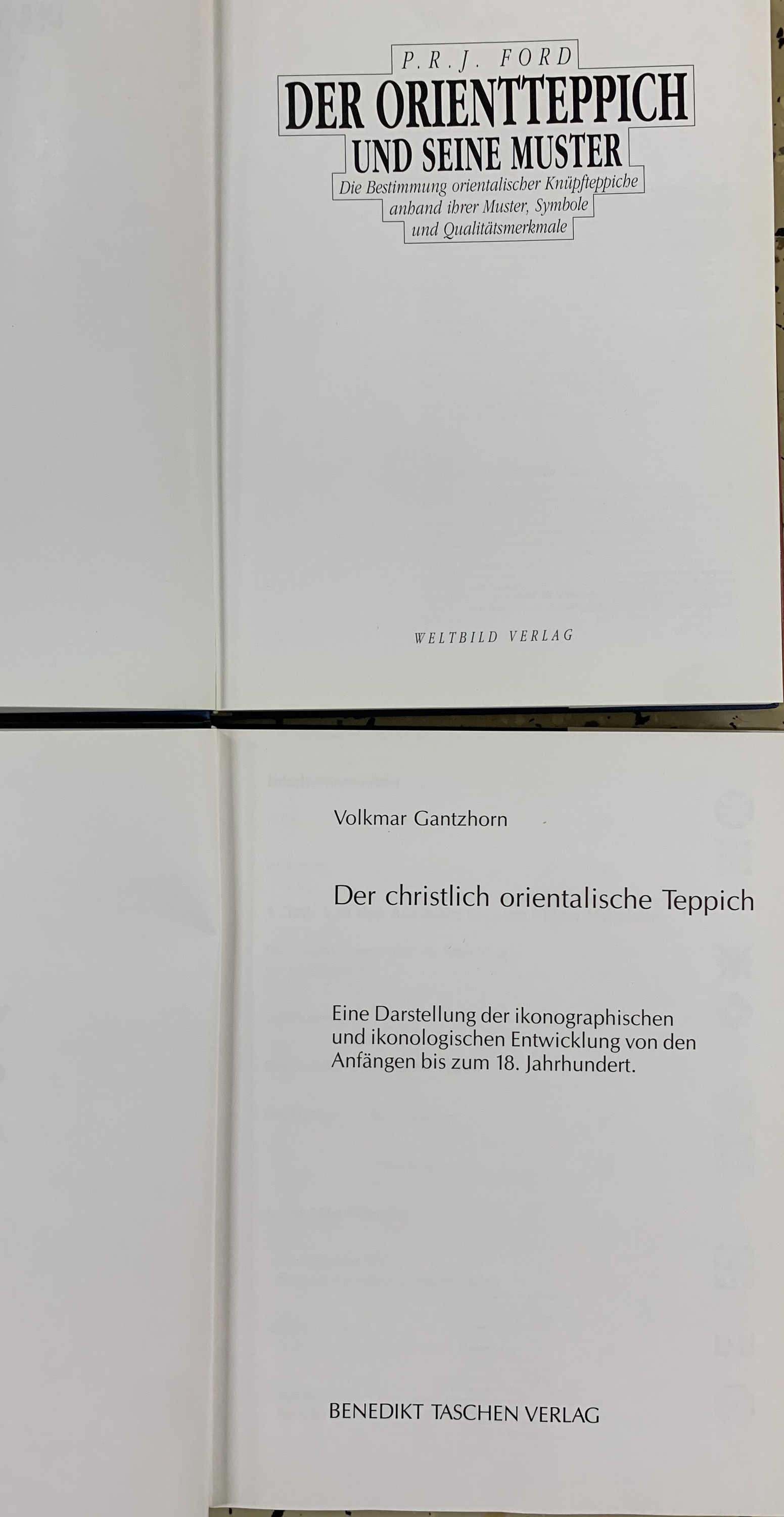 Detail c: Konvolut aus 7 Bücher Teppich-Literatur. Orientalische Teppiche. Ulrich Schürmann oder E.Engelhardt